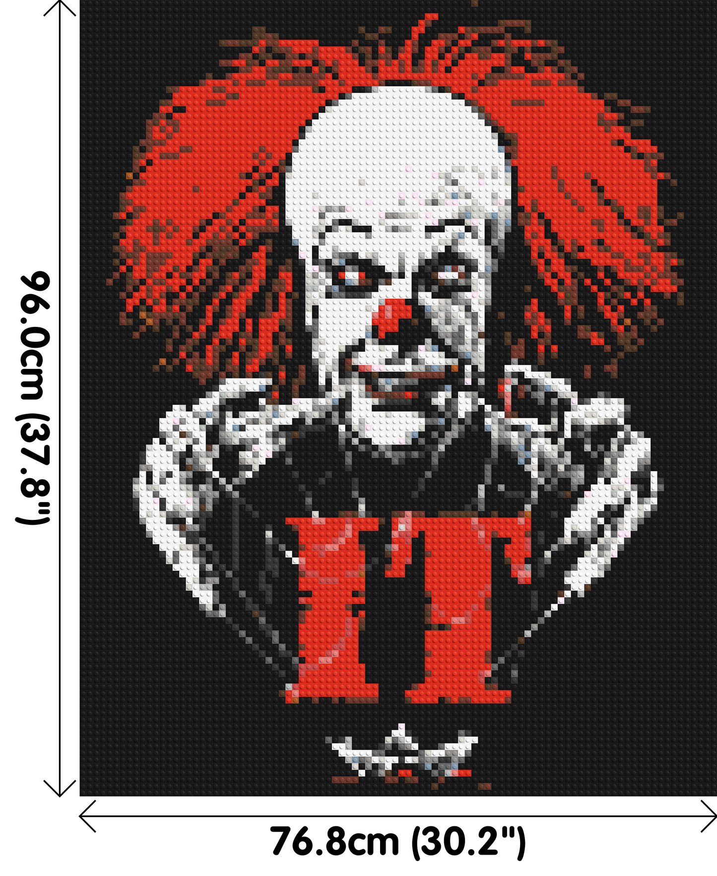 Pennywise (IT) - Brick Art Mosaic Kit 4x5 large