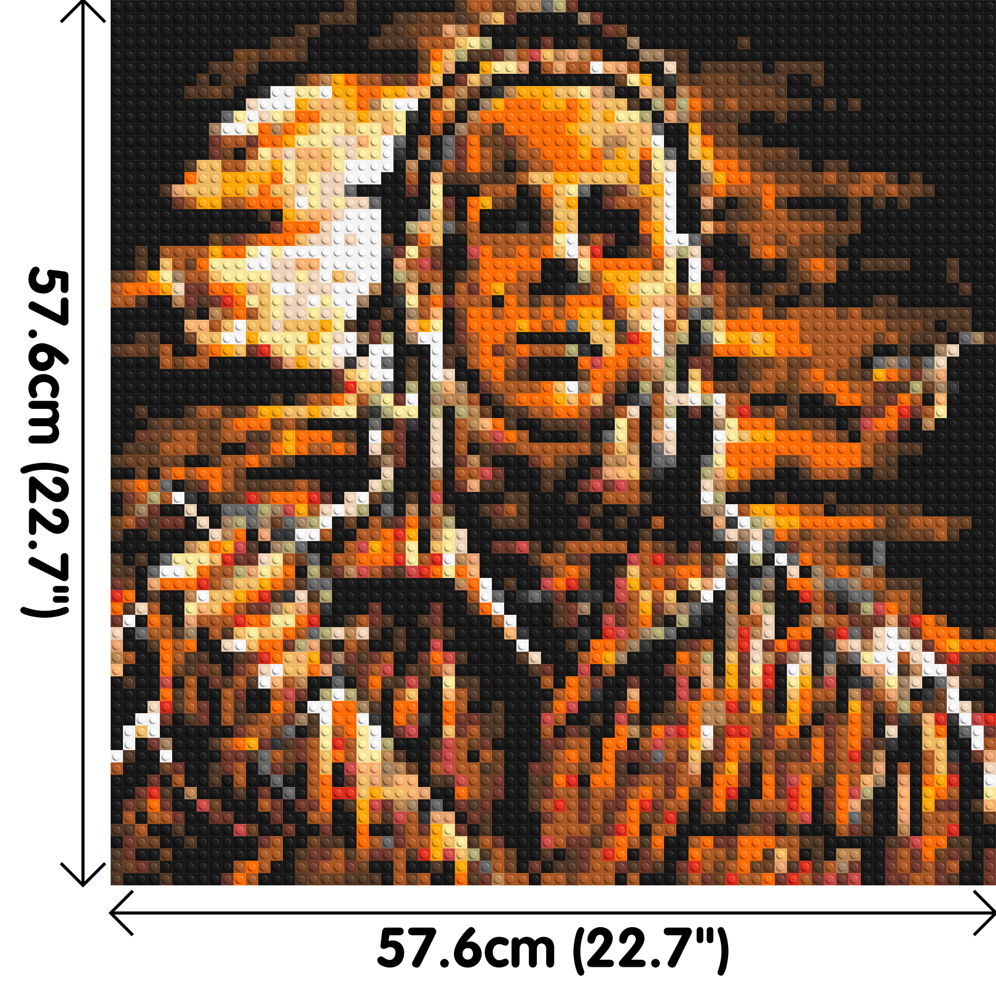 Michael Myers (Halloween) - Brick Art Mosaic Kit 3x3 dimensions