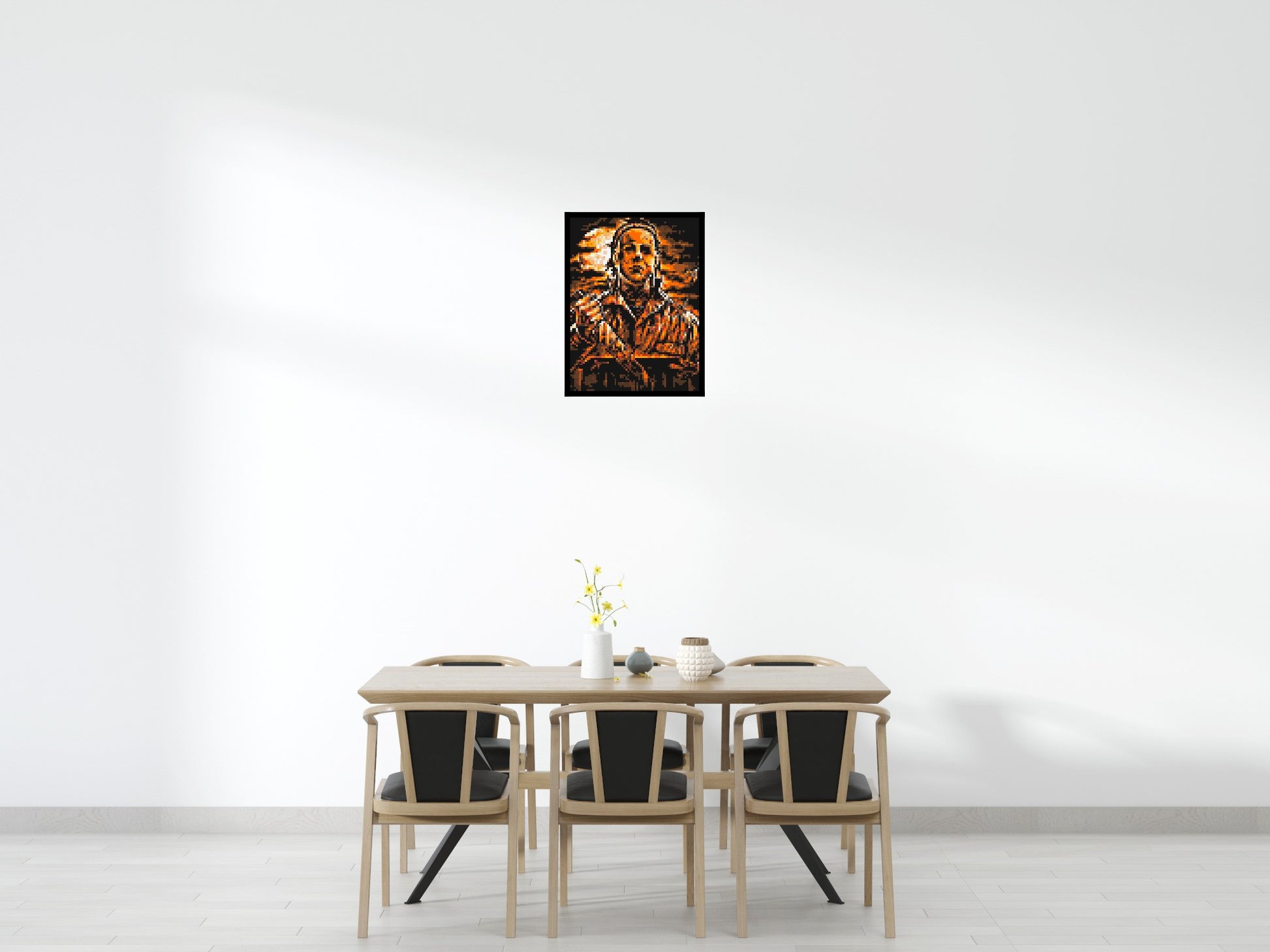 Michael Myers (Halloween) - Brick Art Mosaic Kit 3x4 scene with frame