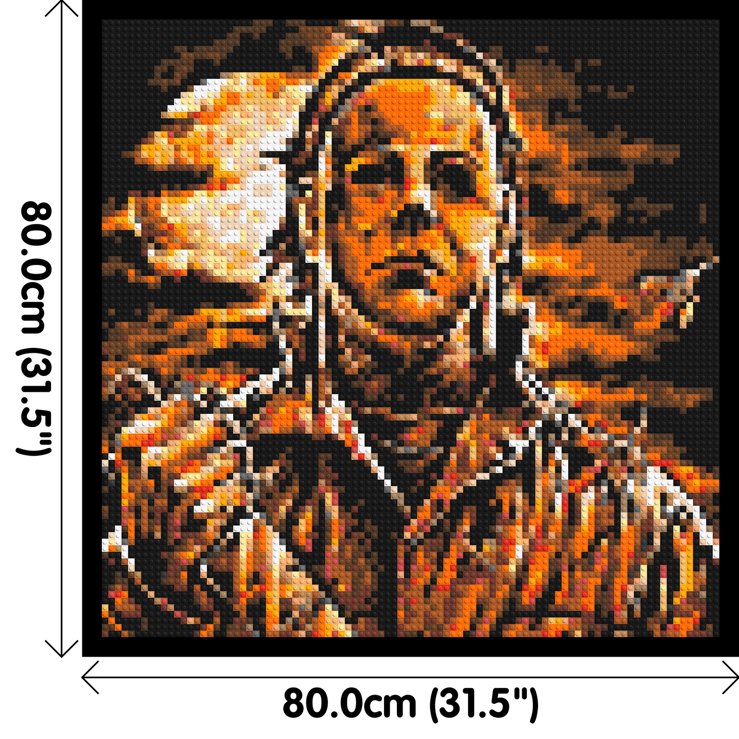 Michael Myers (Halloween) - Brick Art Mosaic Kit 4x4 large