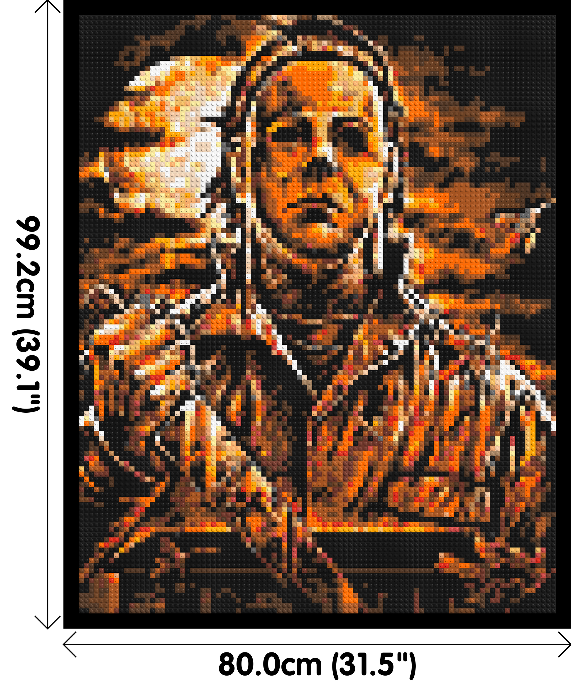 Michael Myers (Halloween) - Brick Art Mosaic Kit 4x5 dimensions with frame