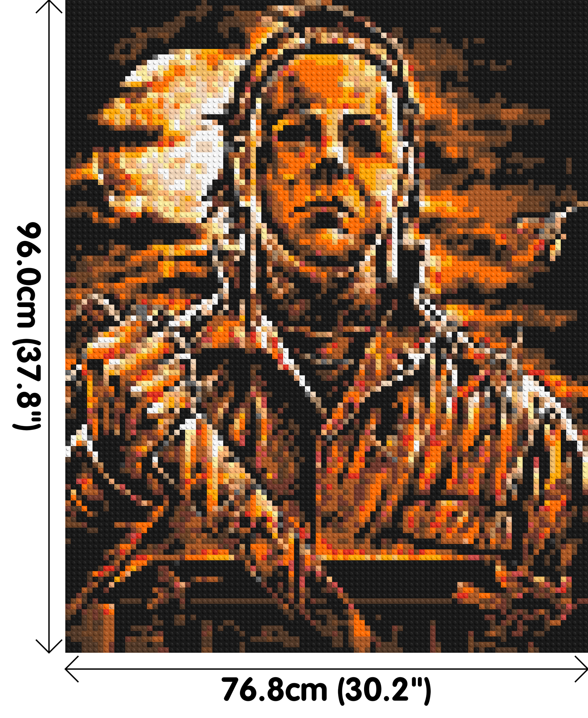 Michael Myers (Halloween) - Brick Art Mosaic Kit 4x5 dimensions