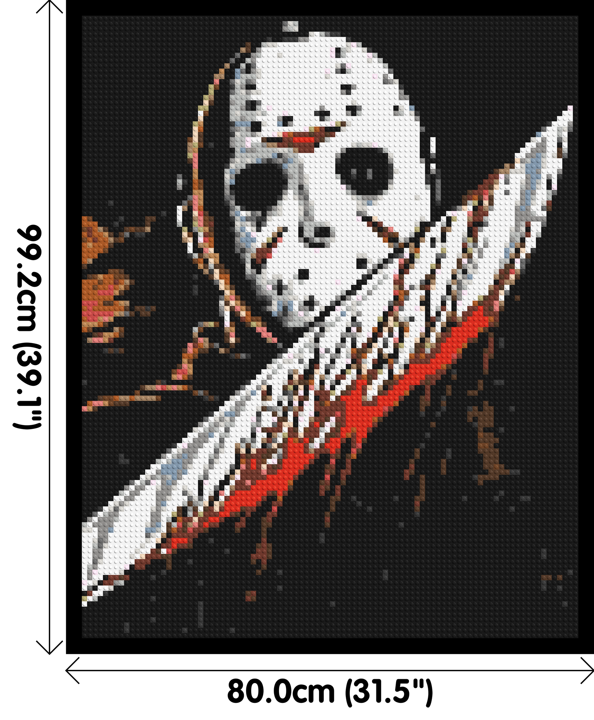 Javosn Voorhees - Brick Art Mosaic Kit 4x5 dimensions with frame