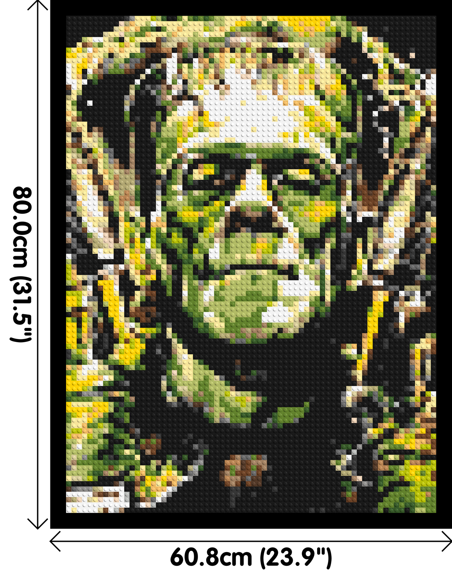 Frankenstein (Boris Karloff) - Brick Art Mosaic Kit 3x4 large