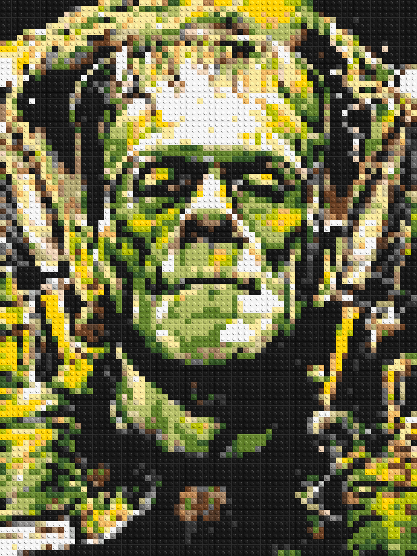 Frankenstein (Boris Karloff) - Brick Art Mosaic Kit 3x4 large