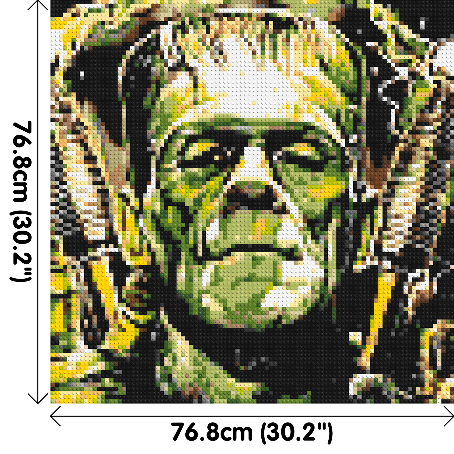 Frankenstein (Boris Karloff) - Brick Art Mosaic Kit 4x4 large