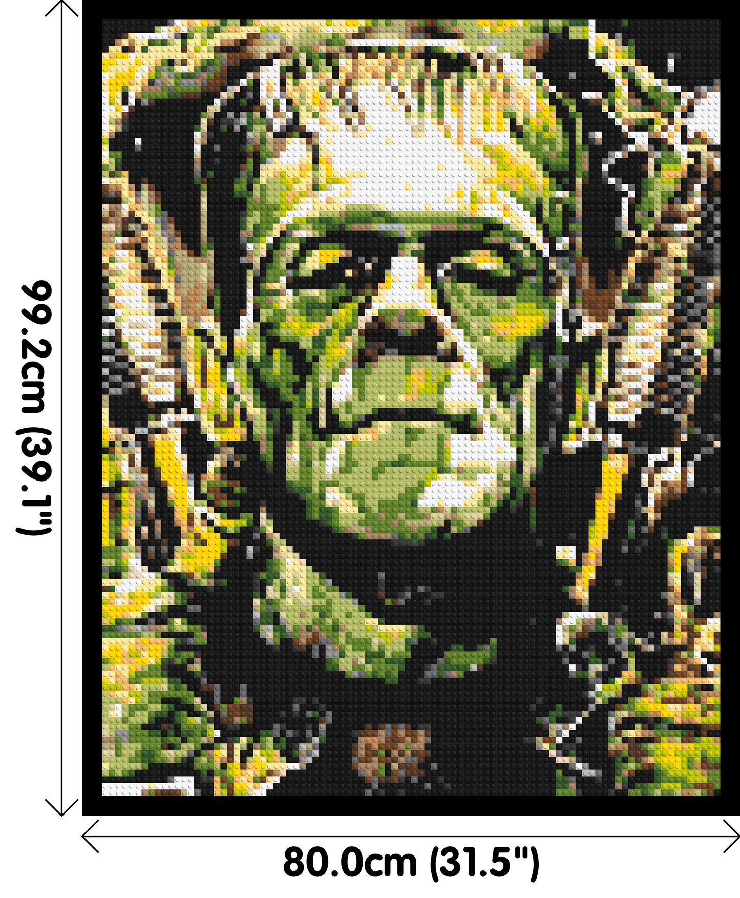 Frankenstein (Boris Karloff) - Brick Art Mosaic Kit 4x5 large