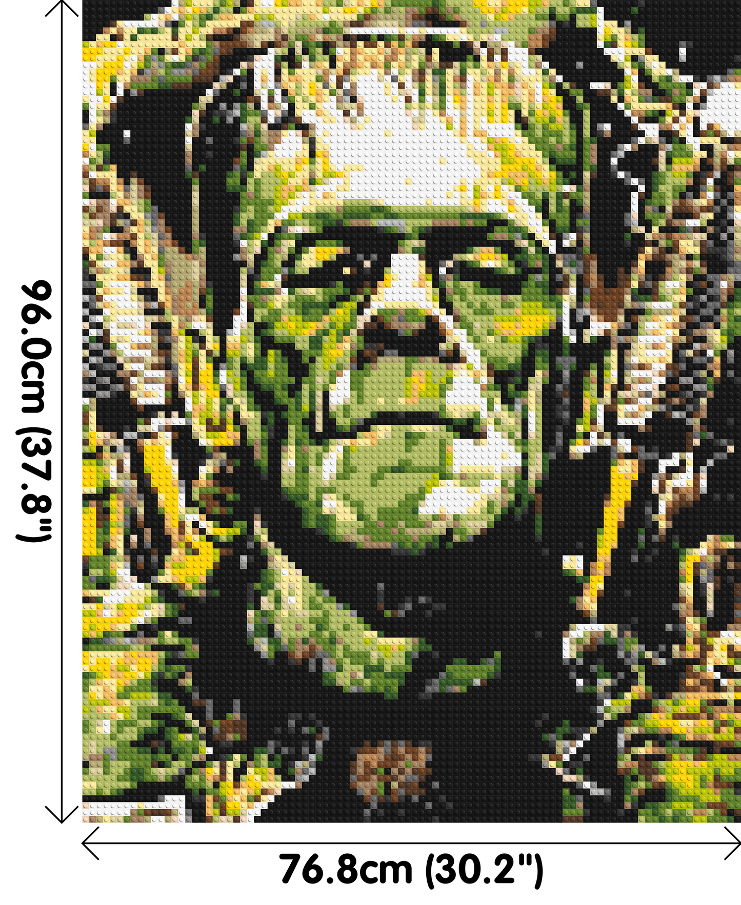 Frankenstein (Boris Karloff) - Brick Art Mosaic Kit 4x5 large