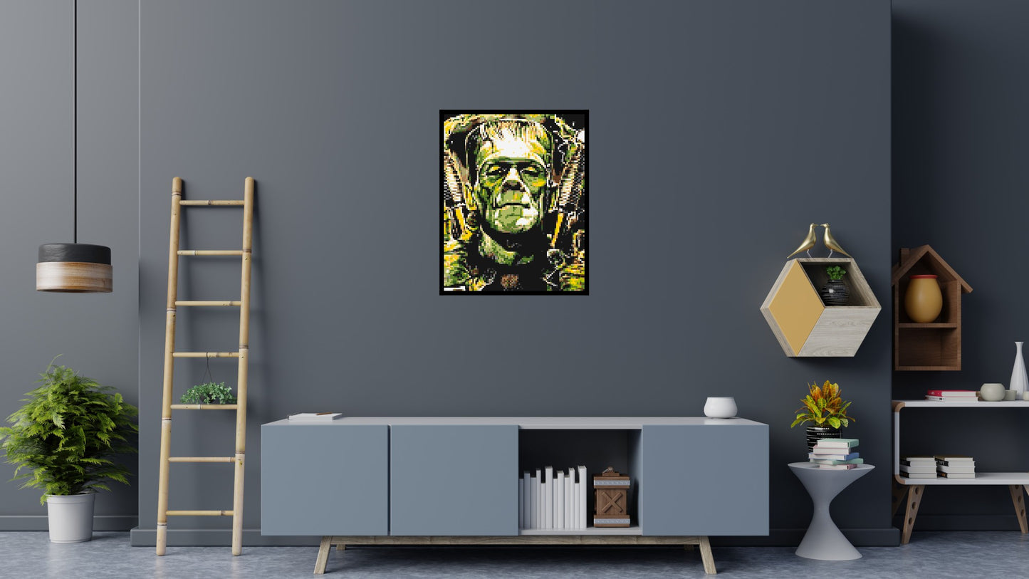 Frankenstein (Boris Karloff) - Brick Art Mosaic Kit 4x5 large