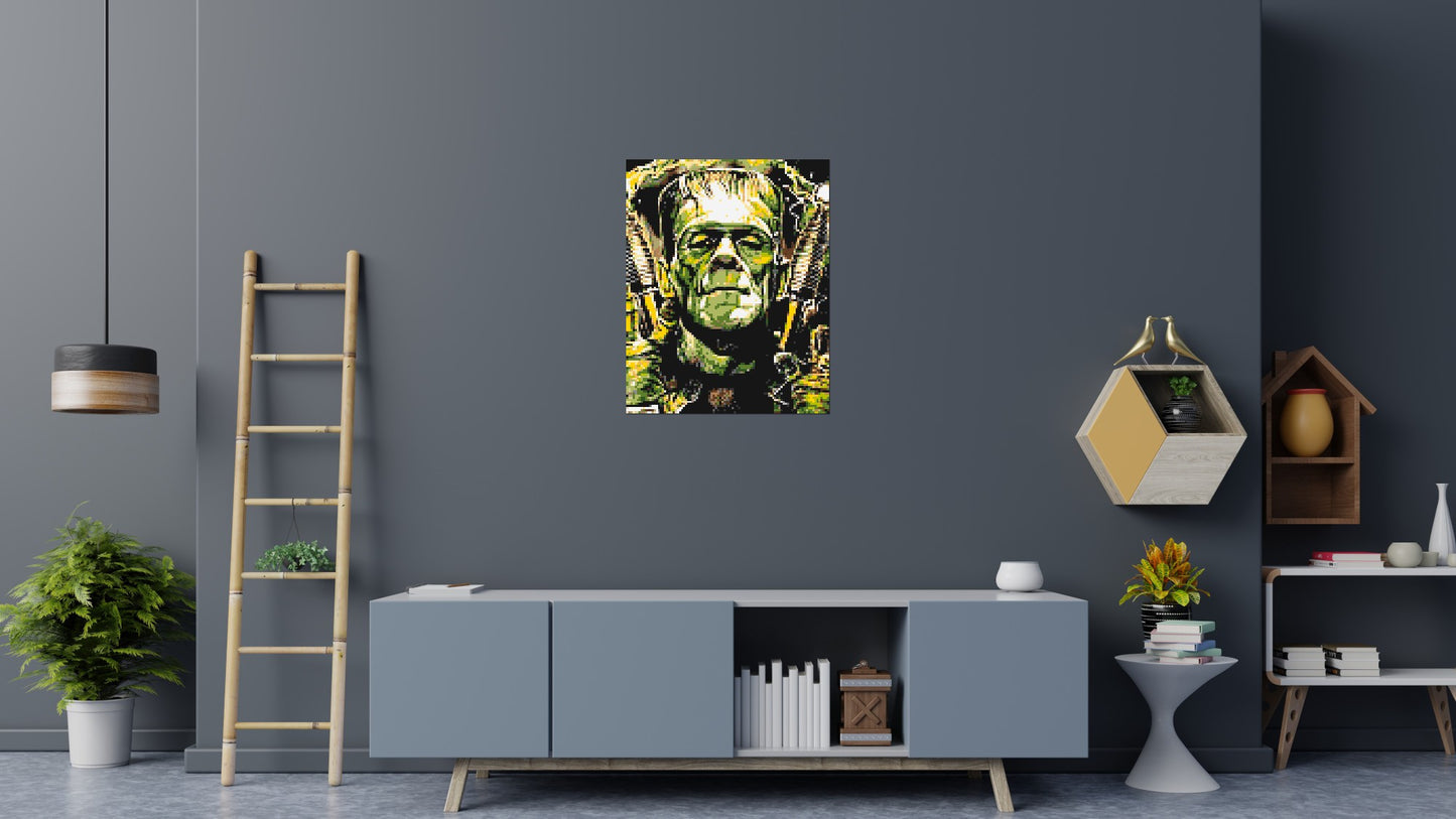 Frankenstein (Boris Karloff) - Brick Art Mosaic Kit 4x5 large