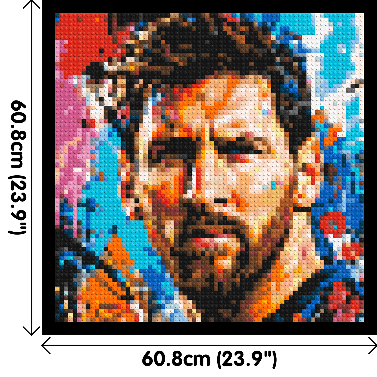 Lionel Messi Urban Pop - Brick Art Mosaic Kit 3x3 large