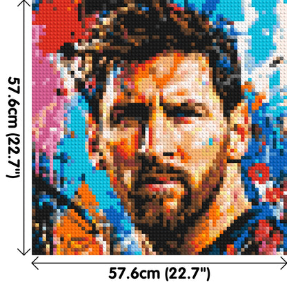 Lionel Messi Urban Pop - Brick Art Mosaic Kit 3x3 large