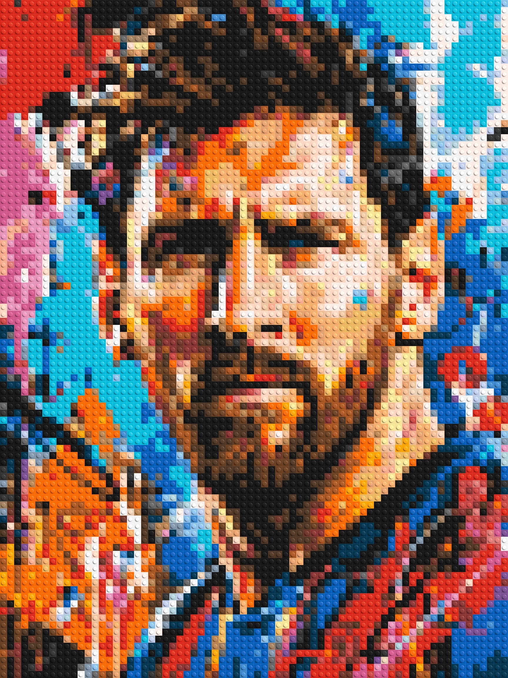 Lionel Messi Urban Pop - Brick Art Mosaic Kit 3x4 large