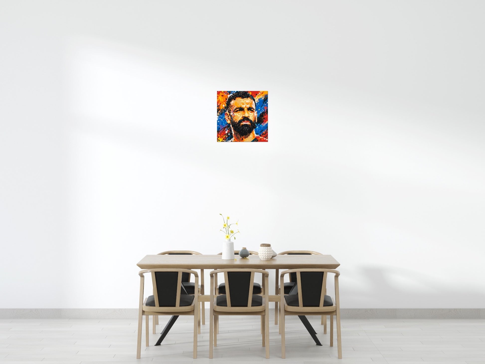 Mohamed Salah Urban Pop - Brick Art Mosaic Kit 3x3 scene