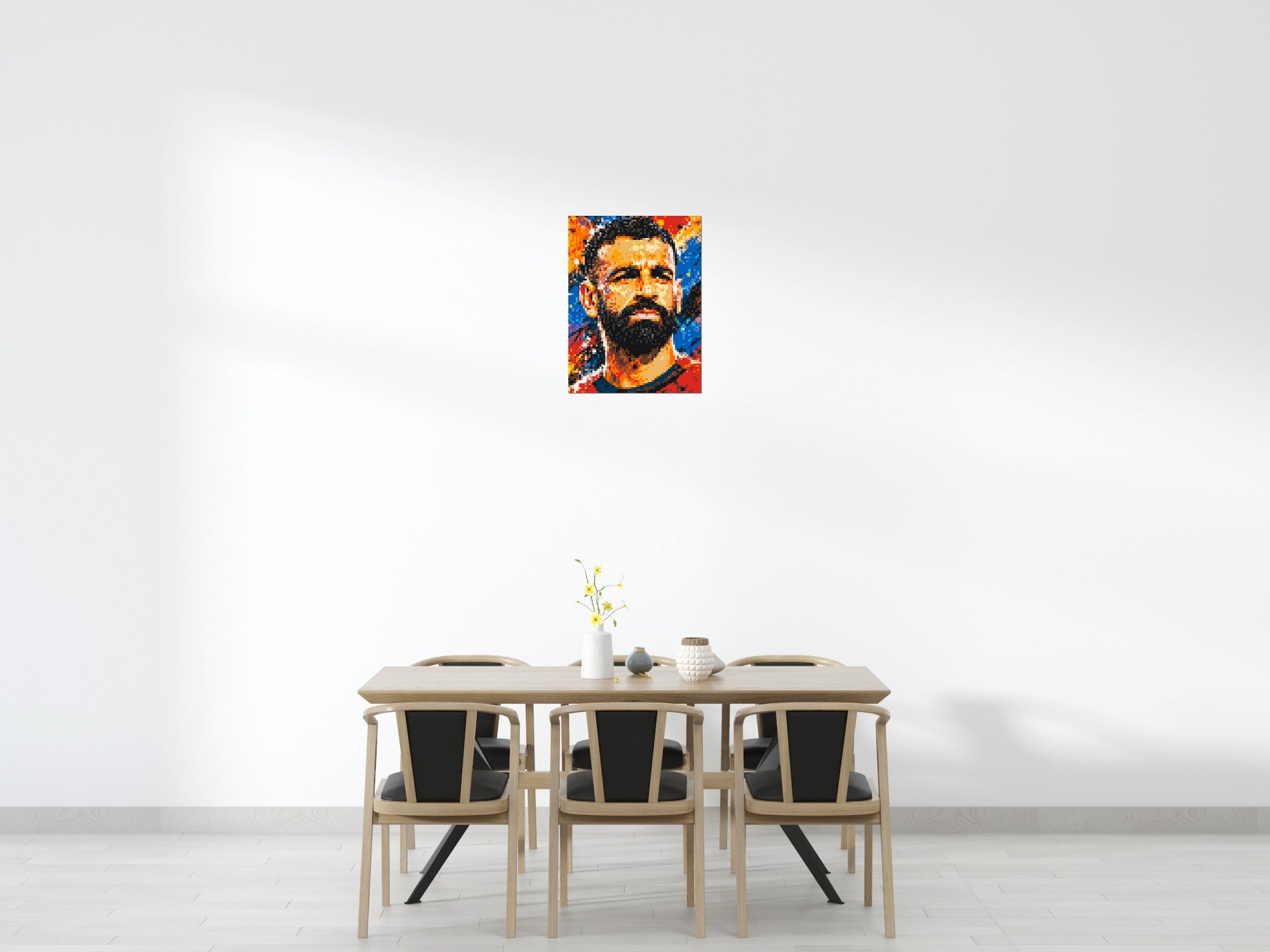 Mohamed Salah Urban Pop - Brick Art Mosaic Kit 3x4 scene