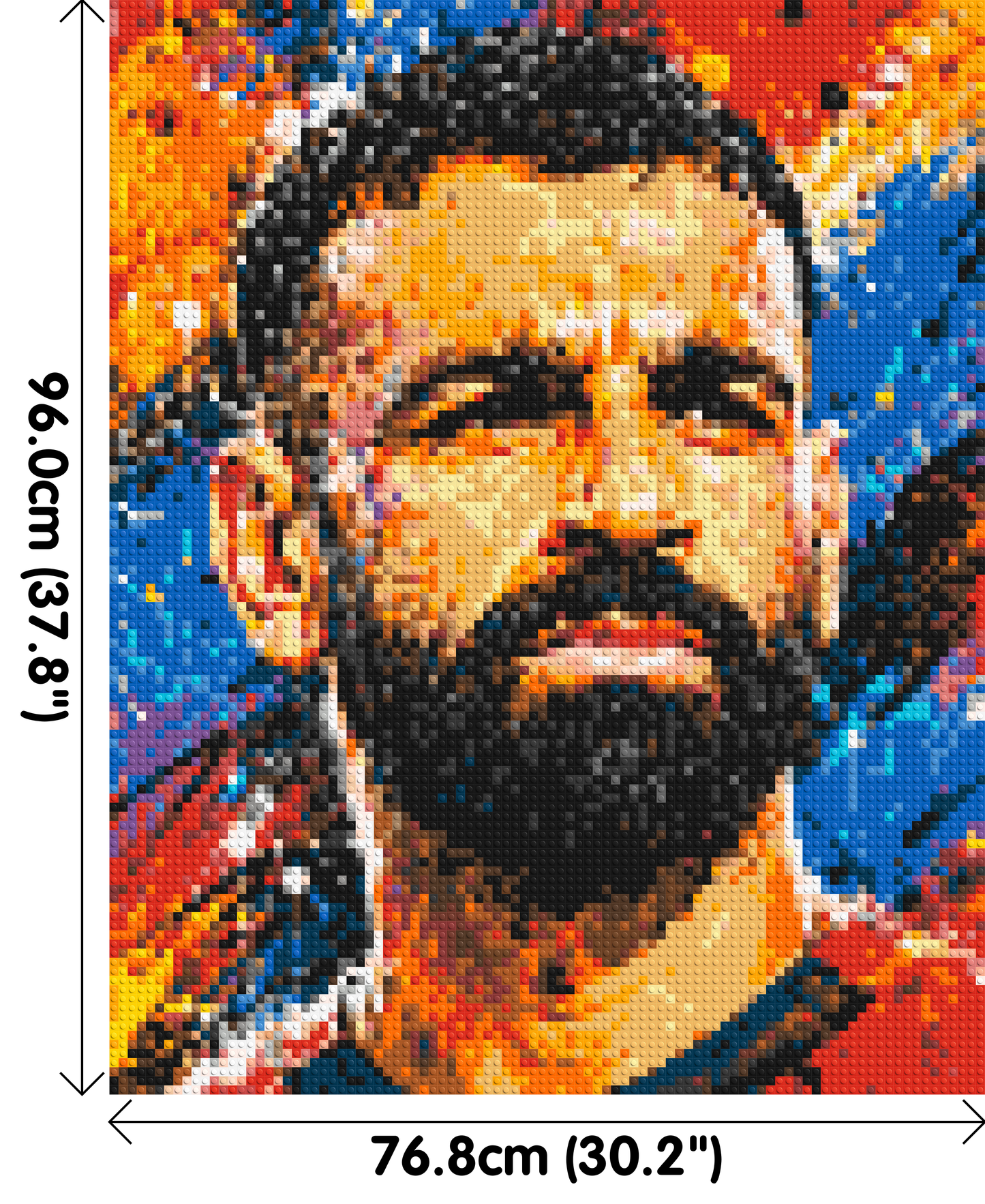 Mohamed Salah Urban Pop - Brick Art Mosaic Kit 4x5 large