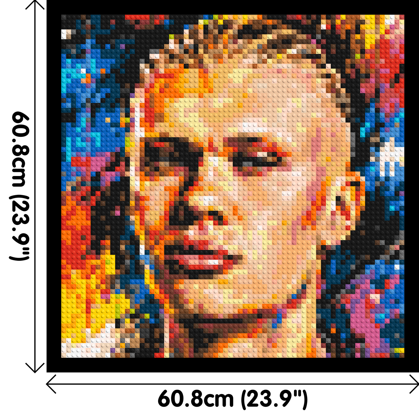 Erling Haaland Urban Pop - Brick Art Mosaic Kit 3x3 large