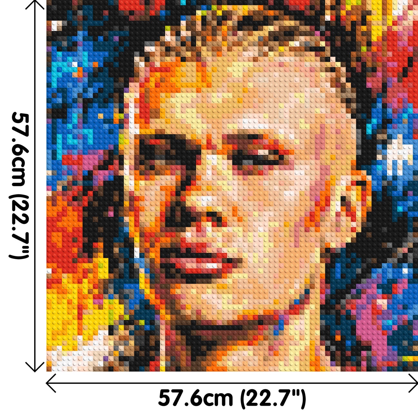 Erling Haaland Urban Pop - Brick Art Mosaic Kit 3x3 large