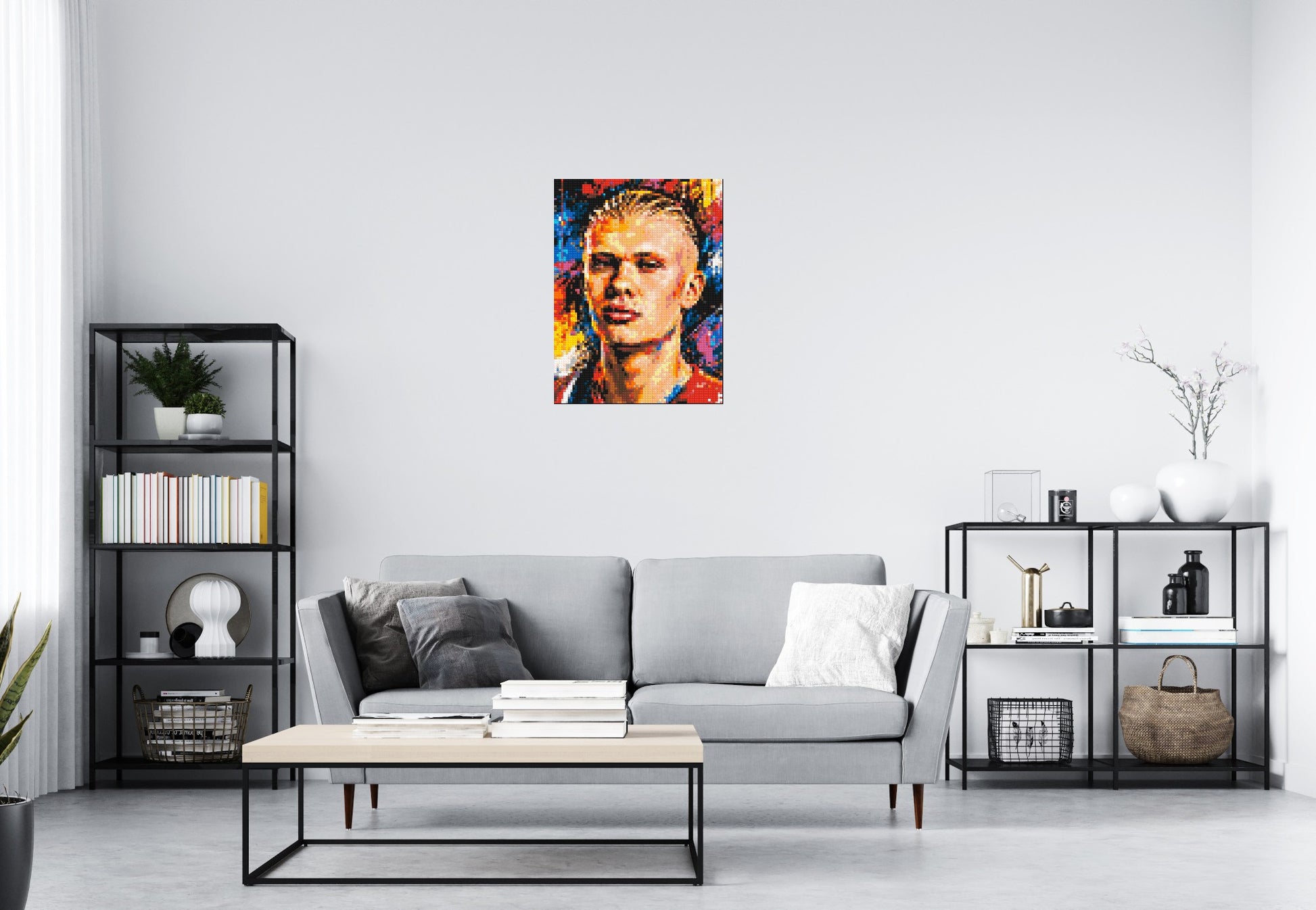 Erling Haaland Urban Pop - Brick Art Mosaic Kit 3x4 scene