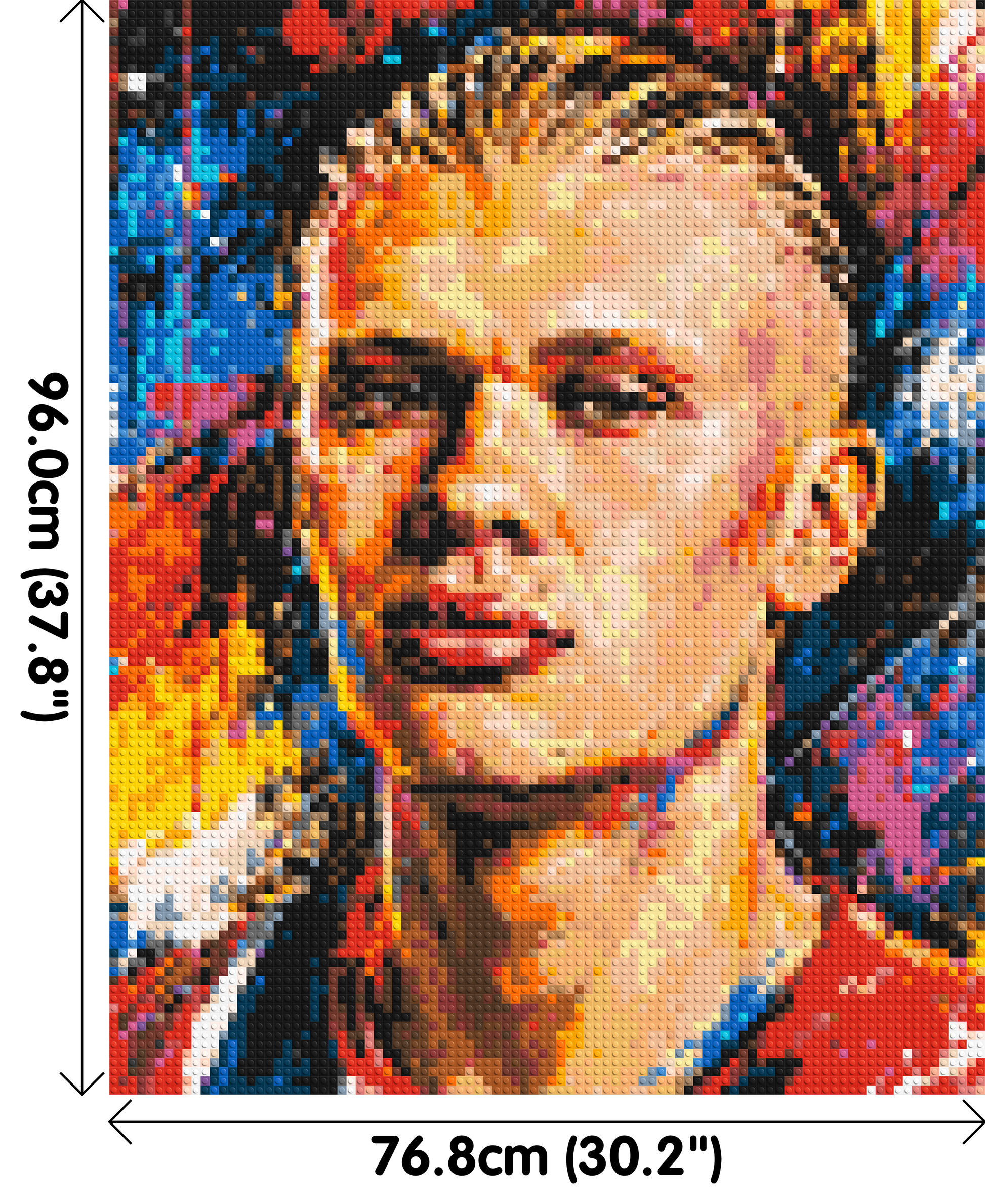 Erling Haaland Urban Pop - Brick Art Mosaic Kit 4x5 dimensions