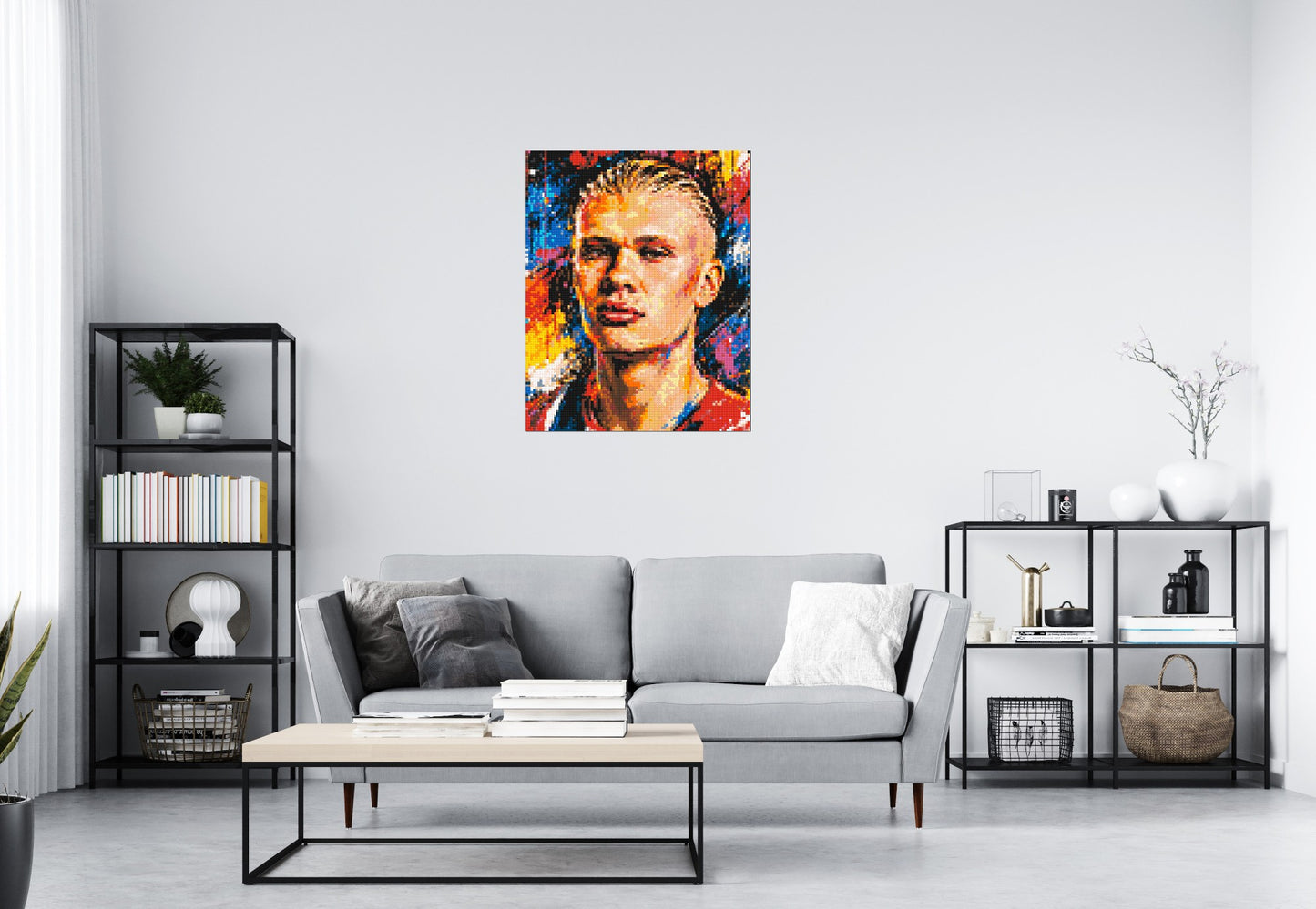 Erling Haaland Urban Pop - Brick Art Mosaic Kit 4x5 large