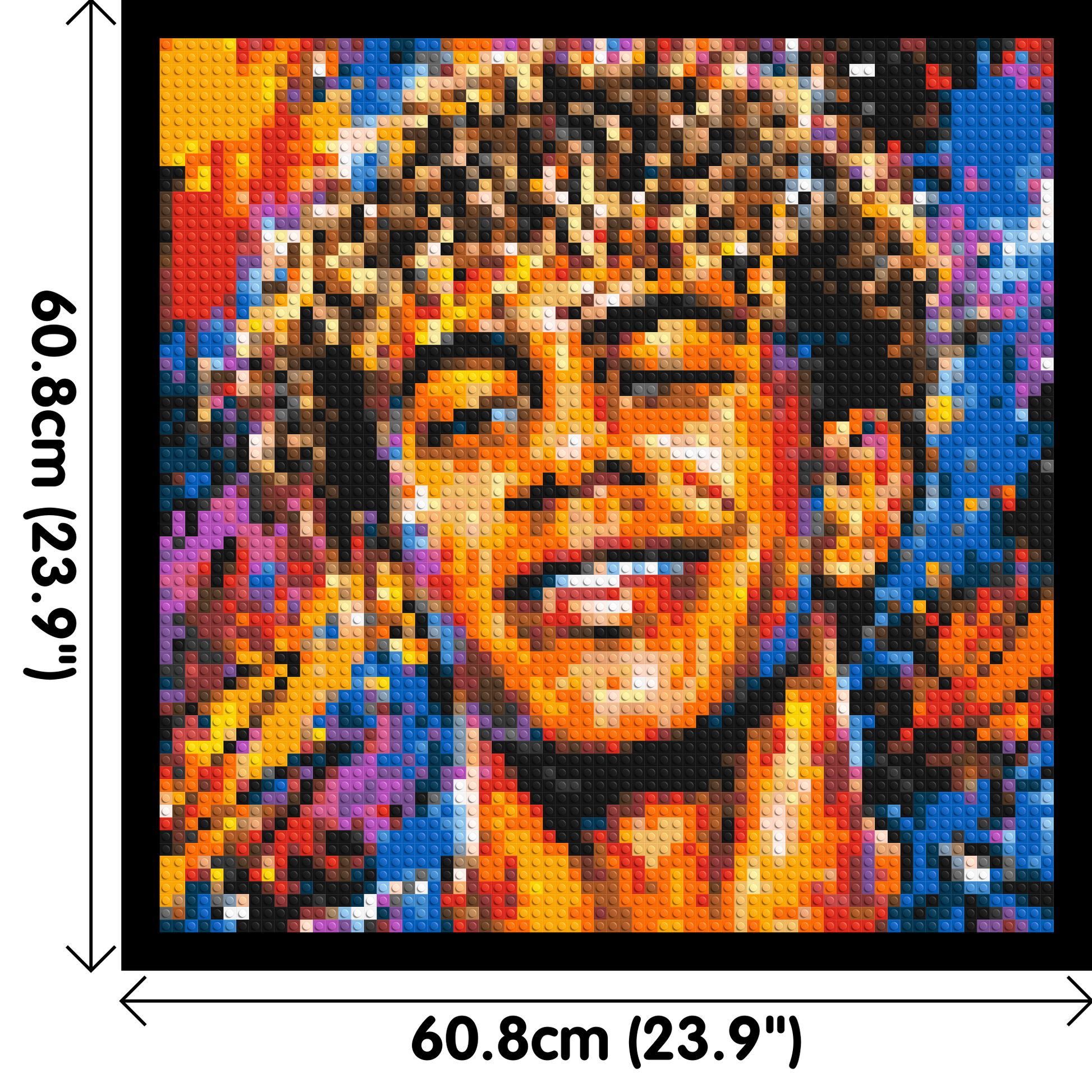 Lamine Yamal Urban Pop - Brick Art Mosaic Kit 3x3 dimensions with frame
