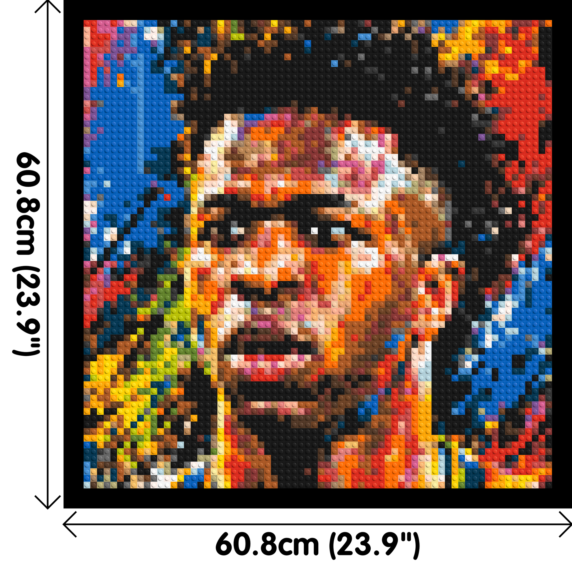 Vinícius Júnior Urban Pop - Brick Art Mosaic Kit 3x3 dimensions with frame