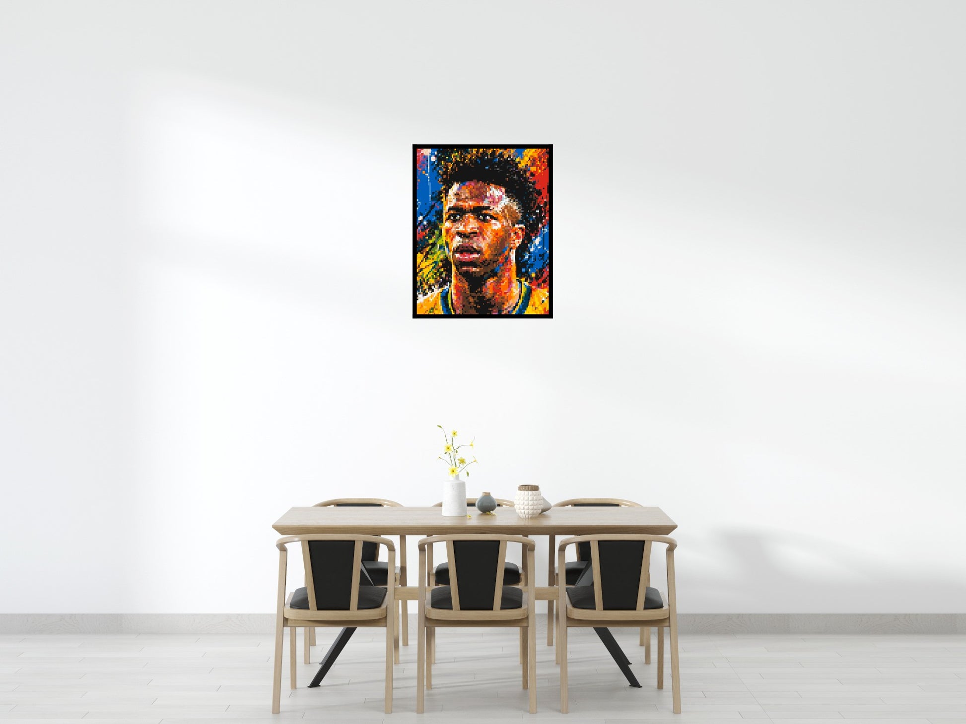 Vinícius Júnior Urban Pop - Brick Art Mosaic Kit 4x5 scene with frame