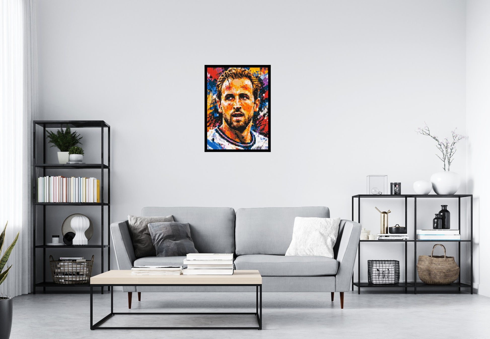 Harry Kane Urban Pop - Brick Art Mosaic Kit 3x4 scene with frame