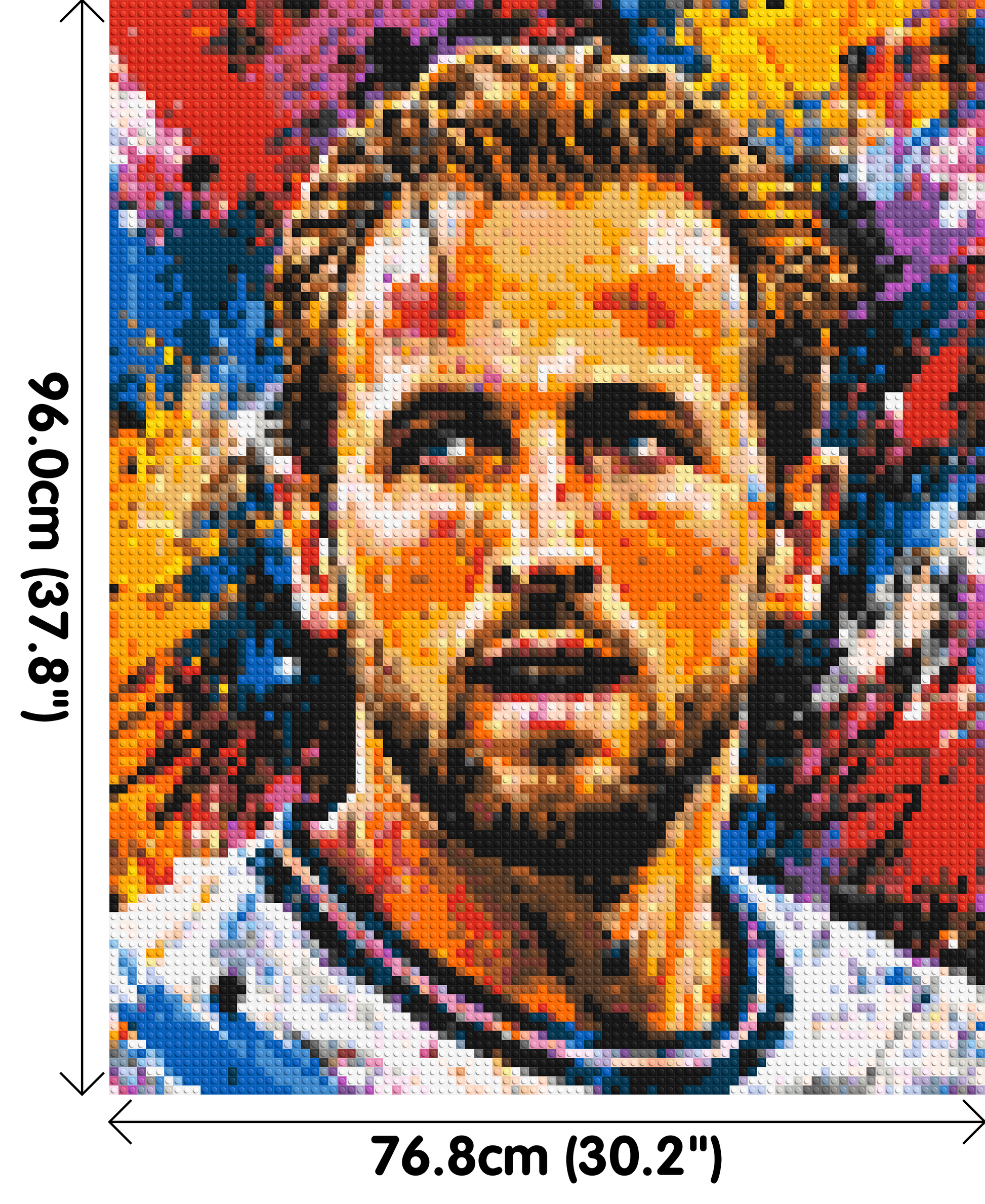 Harry Kane Urban Pop - Brick Art Mosaic Kit 4x5 dimensions