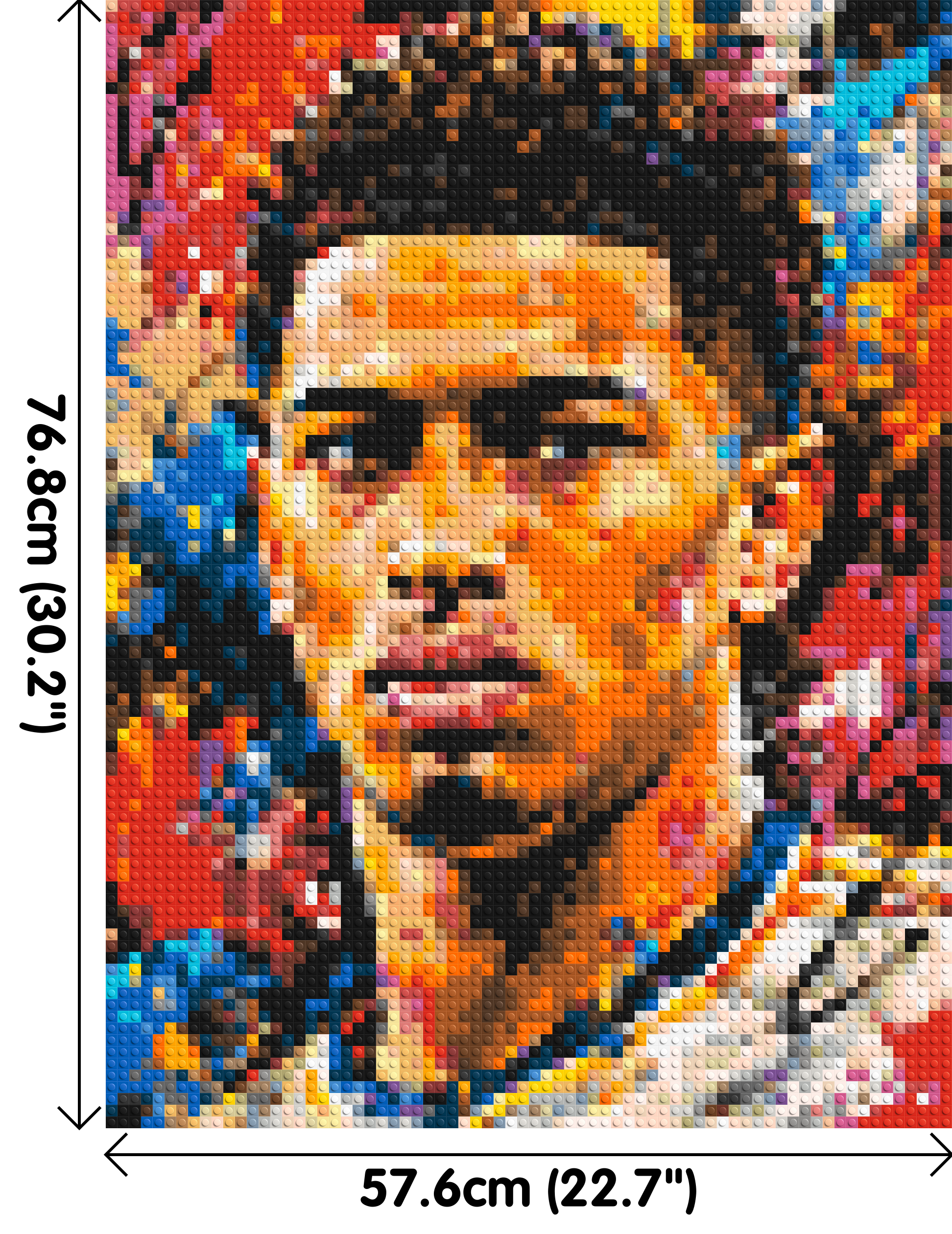 Jude Bellingham Urban Pop - Brick Art Mosaic Kit 3x4 dimensions