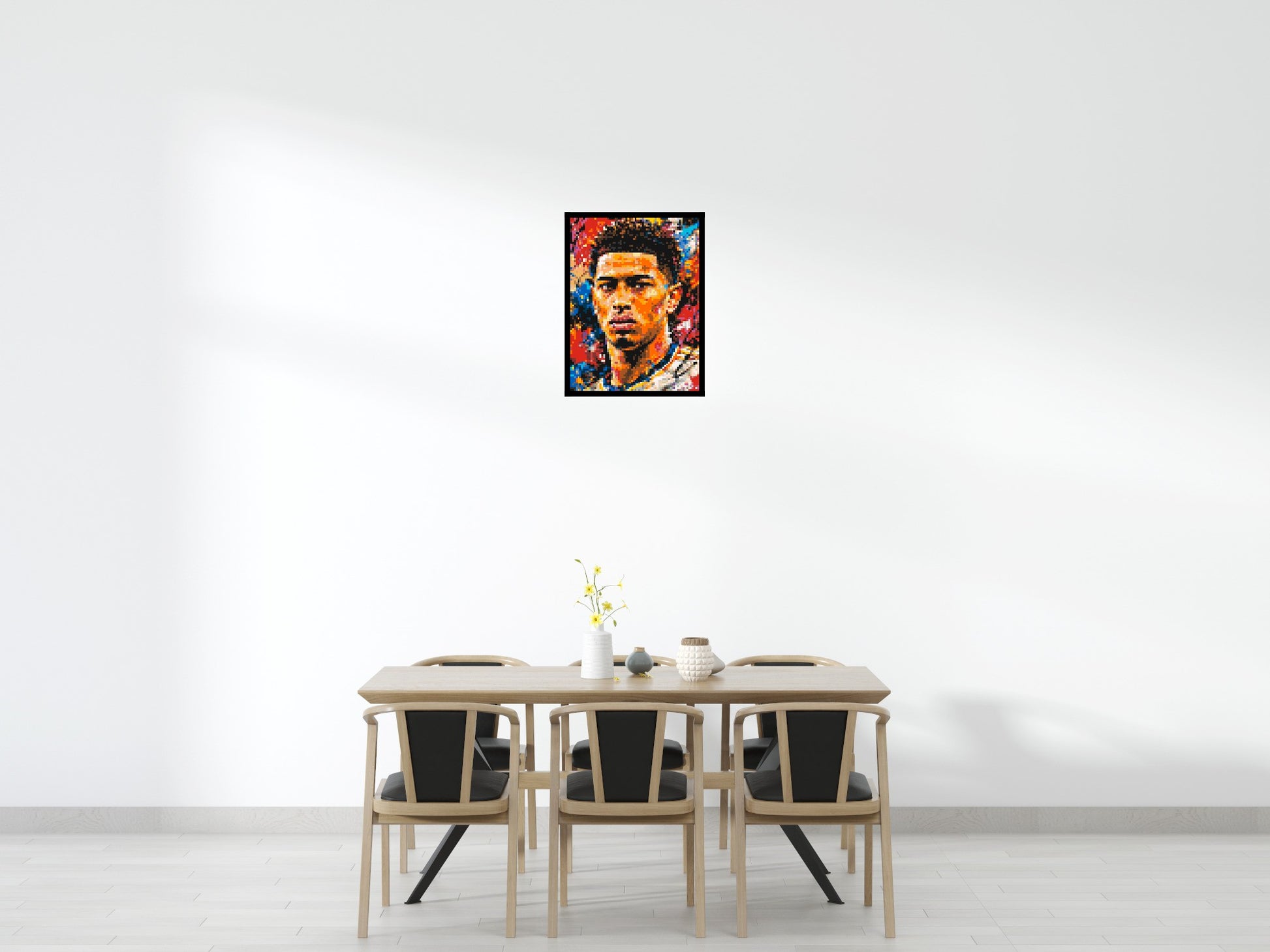 Jude Bellingham Urban Pop - Brick Art Mosaic Kit 3x4 scene with frame
