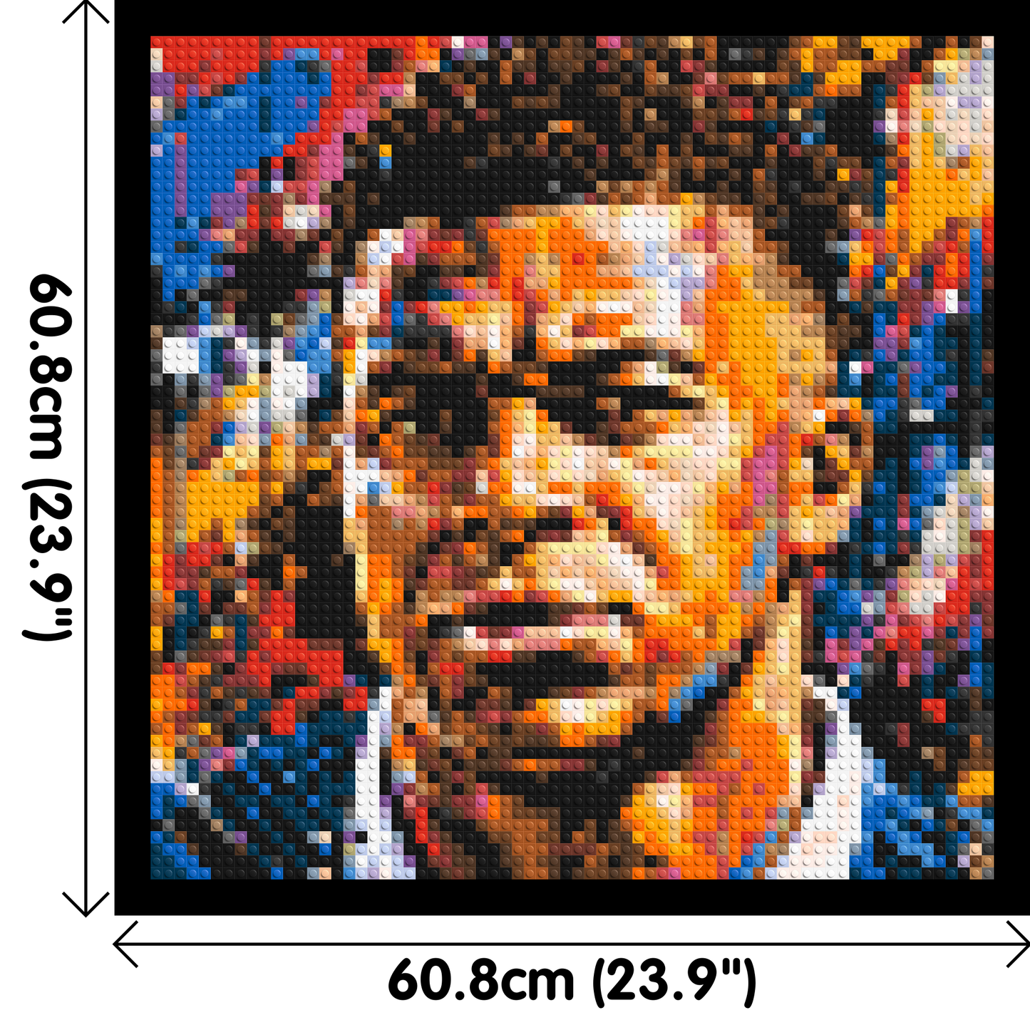 Kylian Mbappé Urban Pop - Brick Art Mosaic Kit 3x3 large