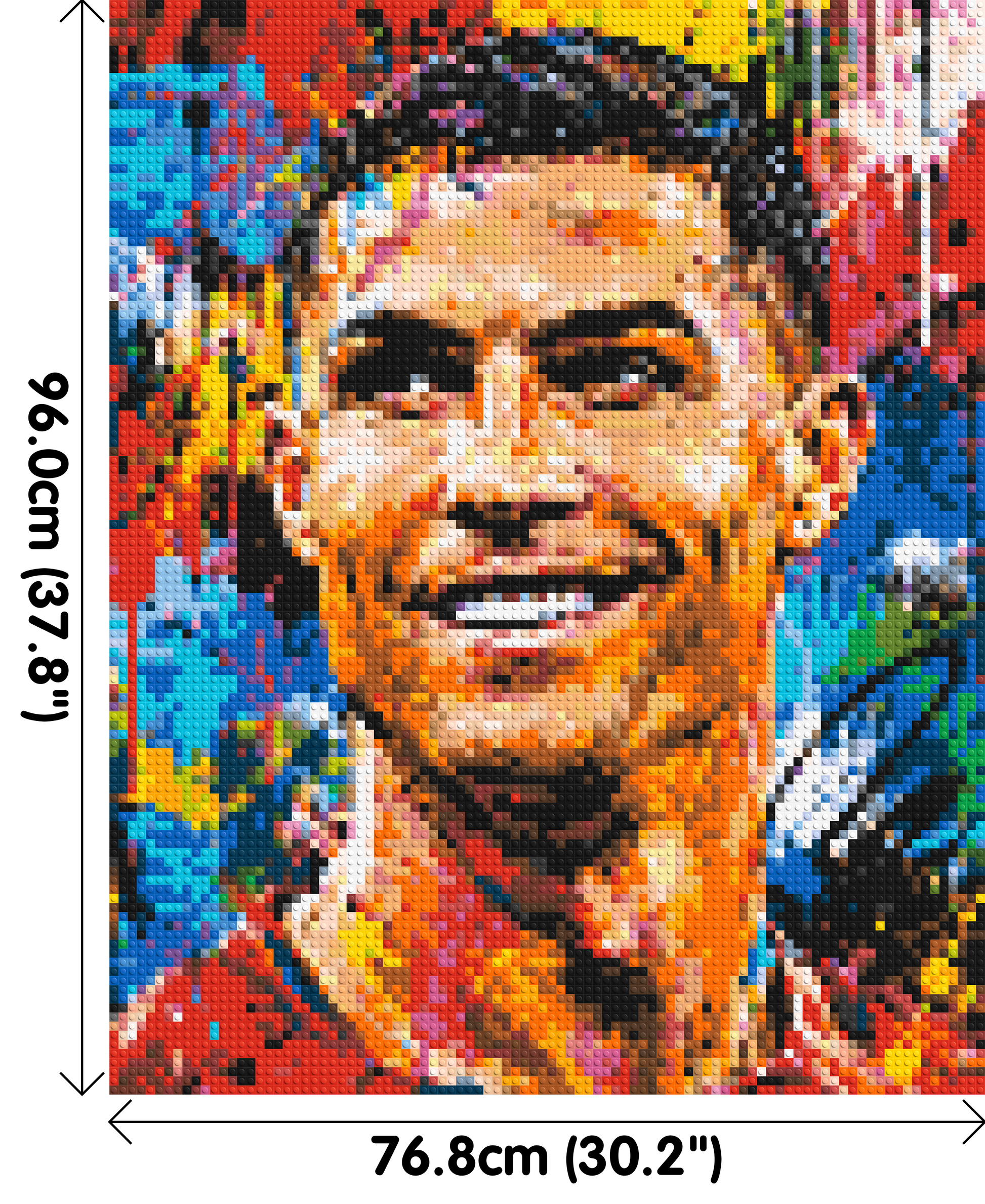 Cristiano Ronaldo Urban Pop - Brick Art Mosaic Kit 4x5 dimensions