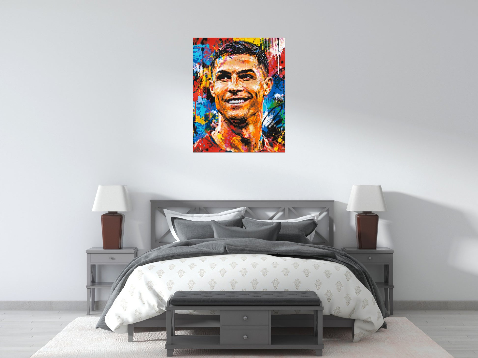 Cristiano Ronaldo Urban Pop - Brick Art Mosaic Kit 4x5 scene