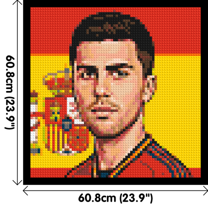 Rodri Caricature - Brick Art Mosaic Kit 3x3 large