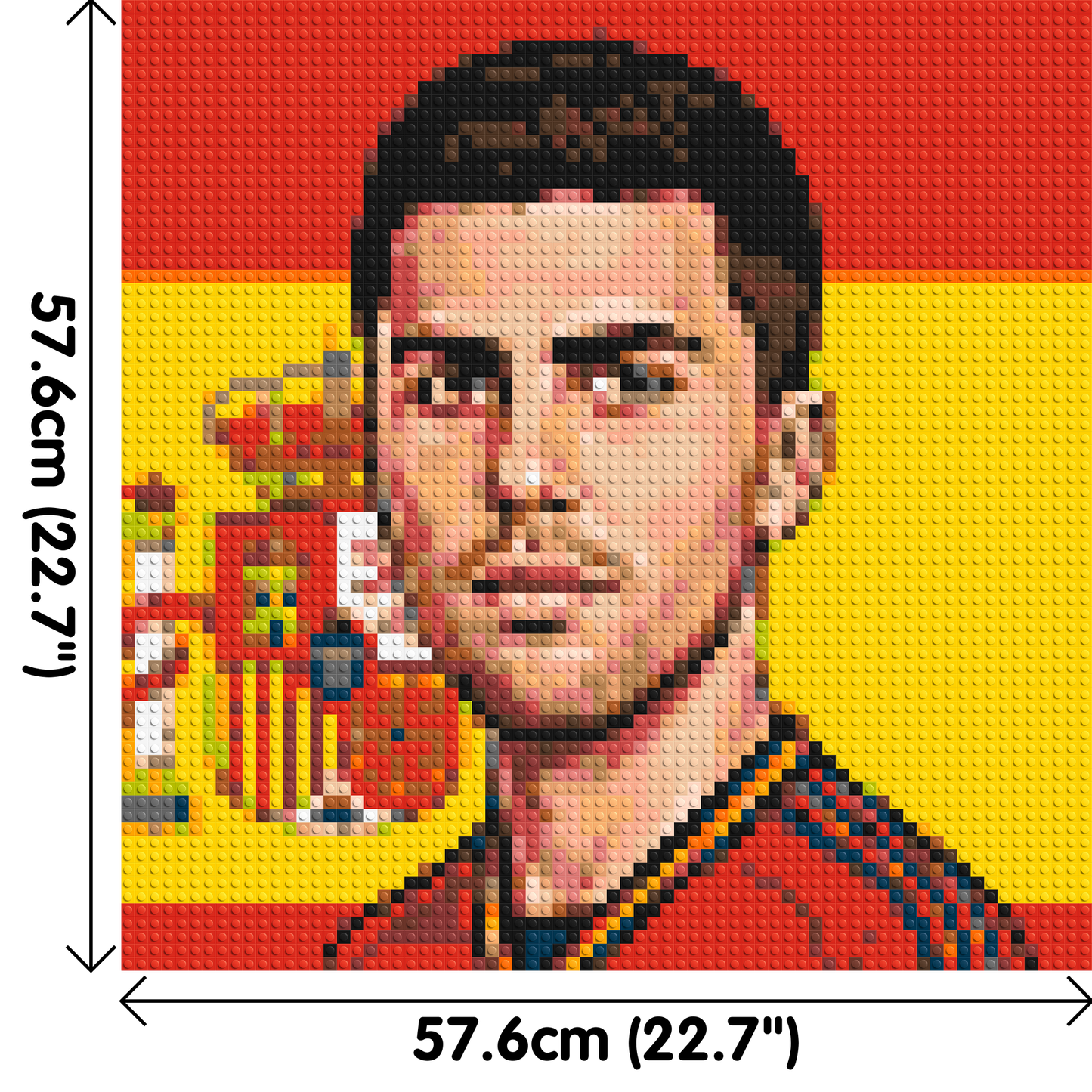 Rodri Caricature - Brick Art Mosaic Kit 3x3 large