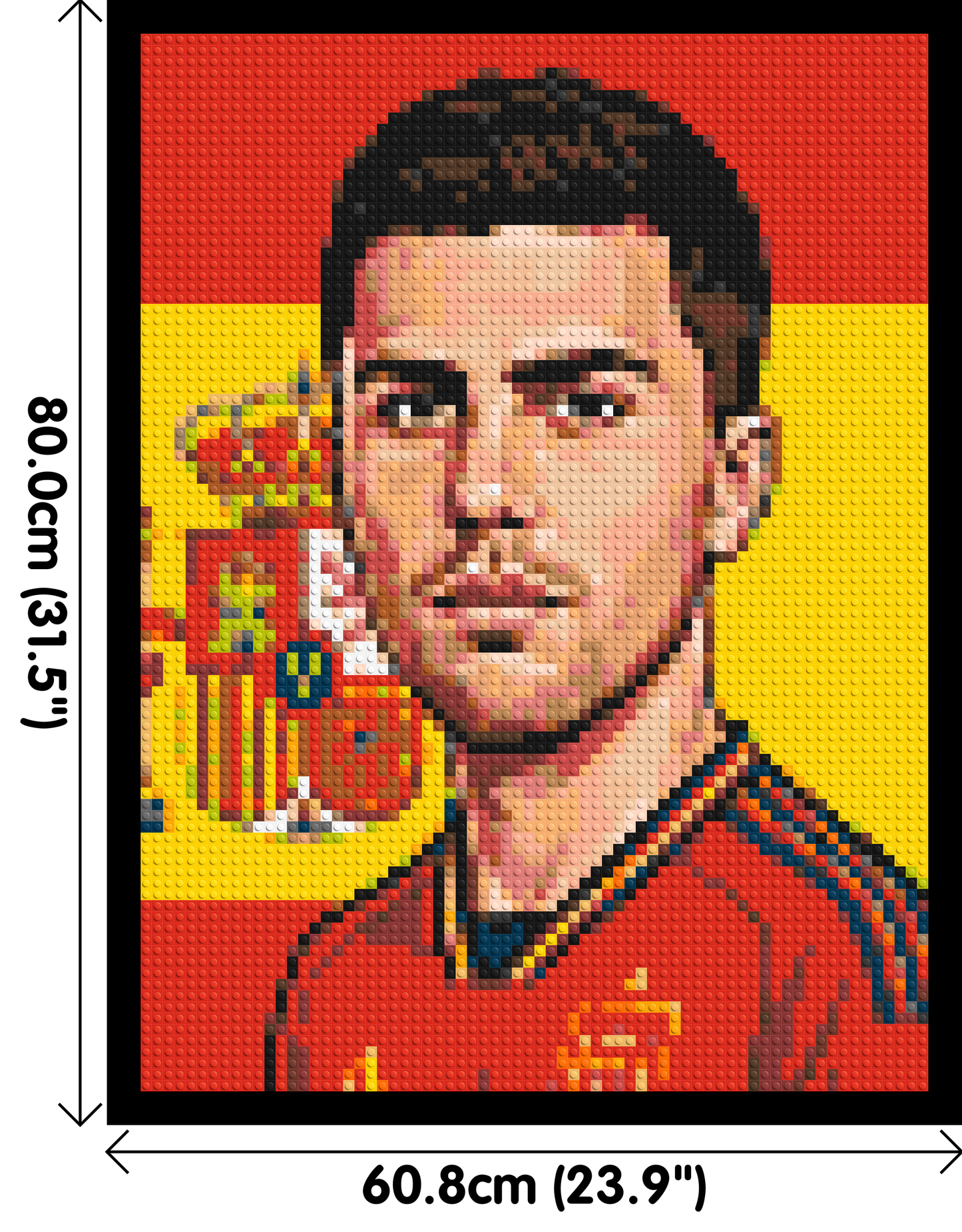 Rodri Caricature - Brick Art Mosaic Kit 3x4 large