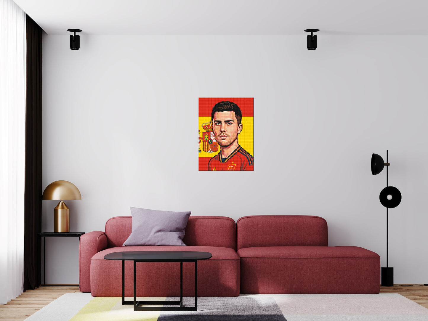 Rodri Caricature - Brick Art Mosaic Kit 3x4 large