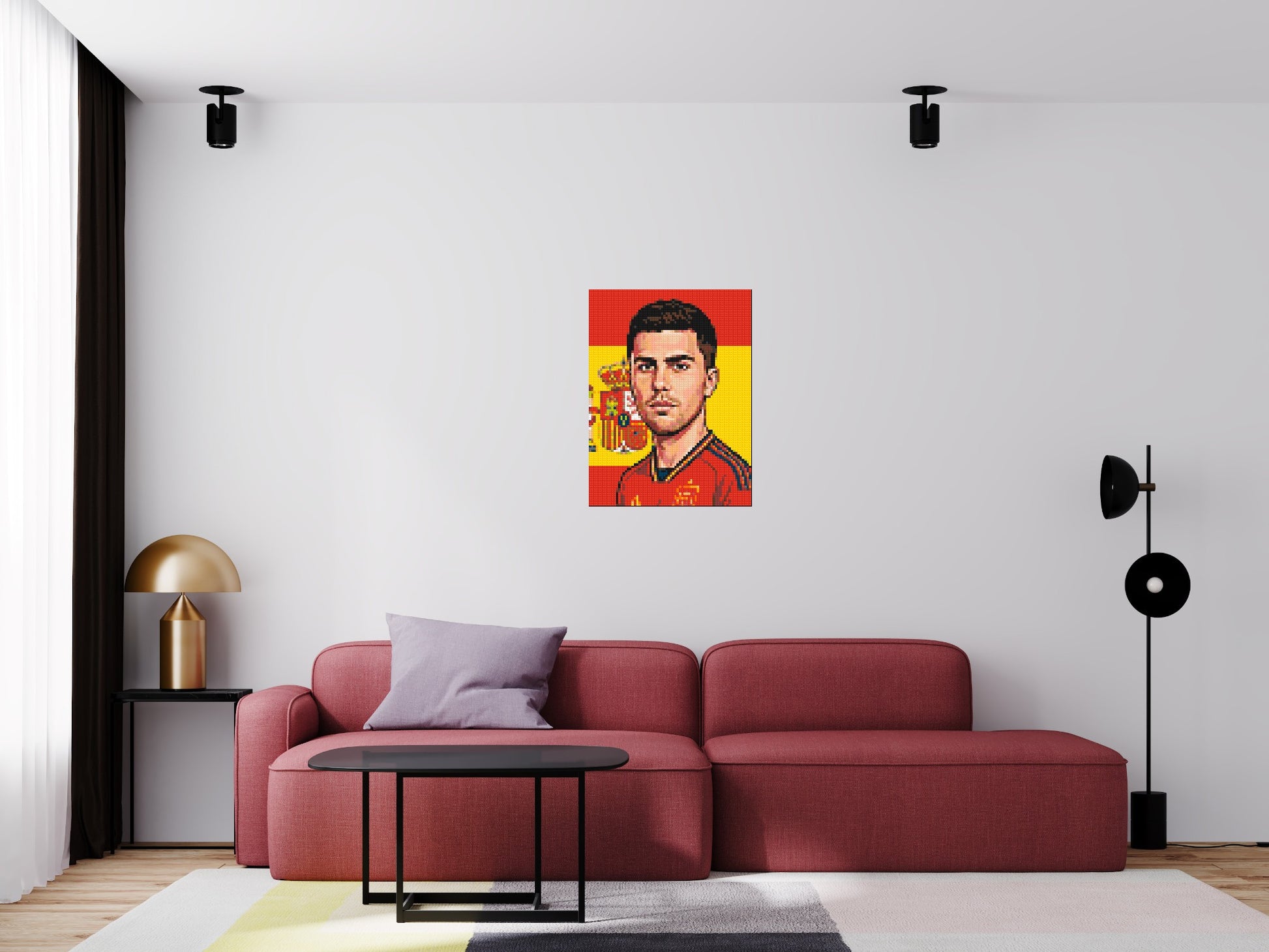 Rodri Caricature - Brick Art Mosaic Kit 3x4 scene