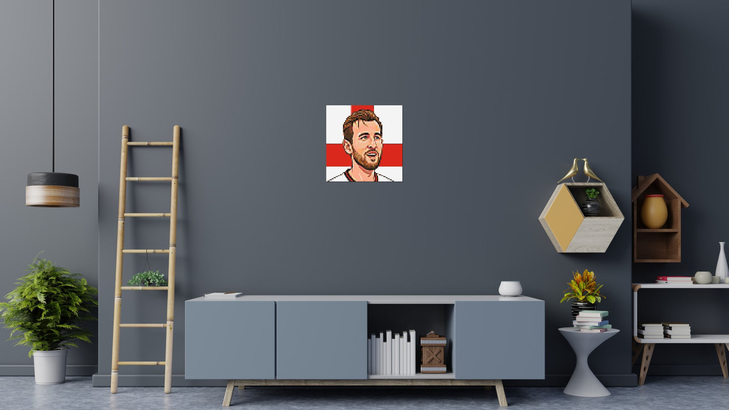 Harry Kane Caricature - Brick Art Mosaic Kit 3x3 large