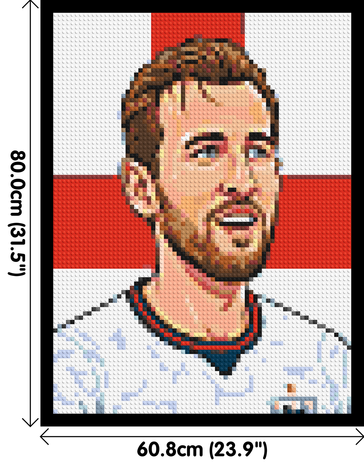 Harry Kane Caricature - Brick Art Mosaic Kit 3x4 large