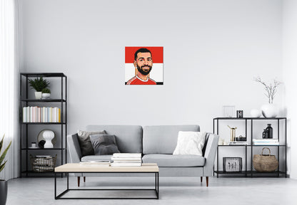Mohamed Salah Caricature - Brick Art Mosaic Kit 3x3 large