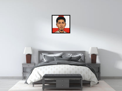 Jude Bellingham Caricature - Brick Art Mosaic Kit 3x3 large