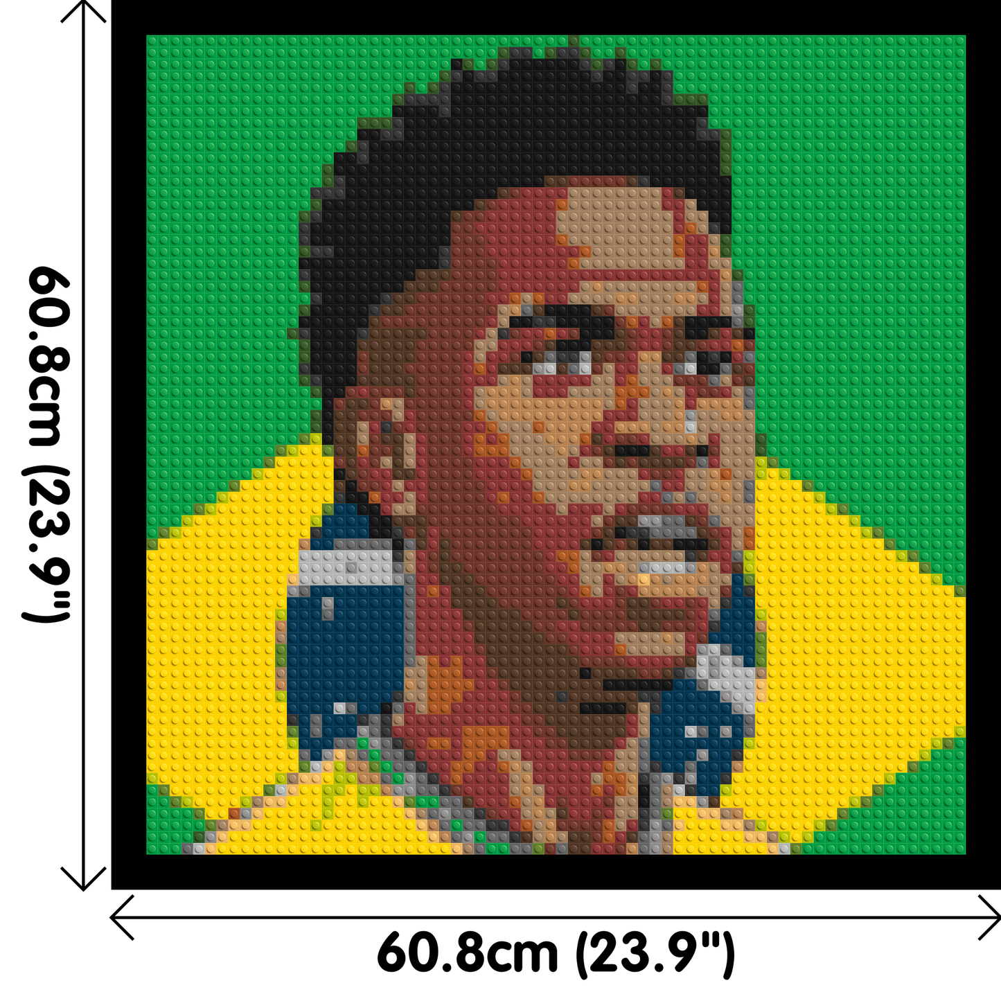 Vinícius Júnior Caricature - Brick Art Mosaic Kit 3x3 large