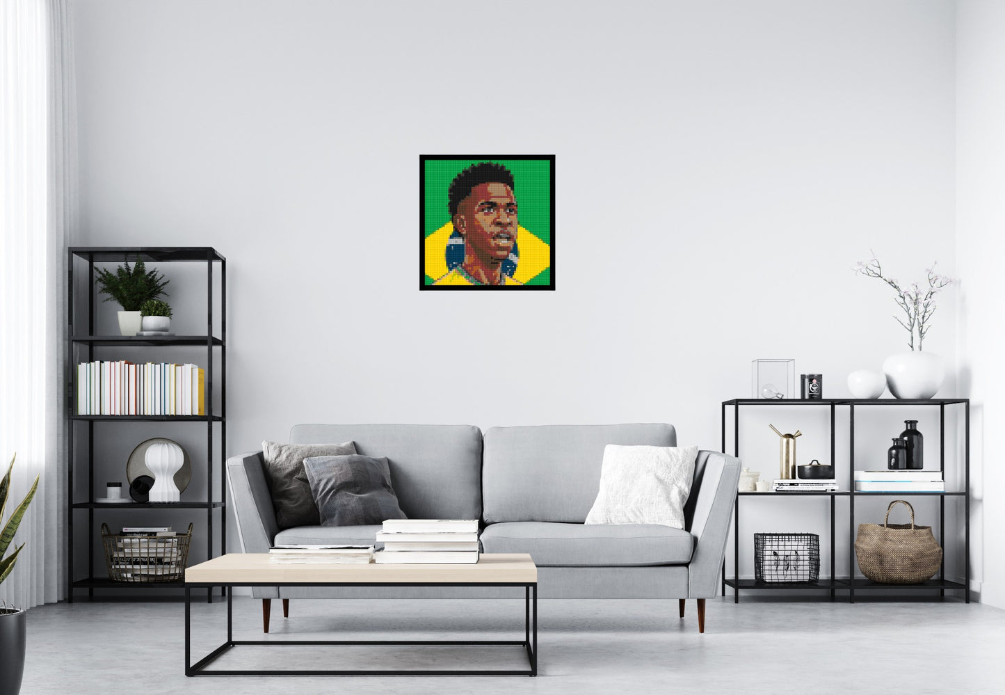 Vinícius Júnior Caricature - Brick Art Mosaic Kit 3x3 large