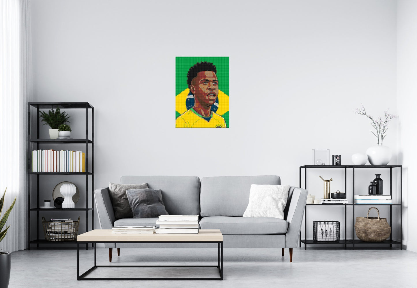 Vinícius Júnior Caricature - Brick Art Mosaic Kit 3x4 large