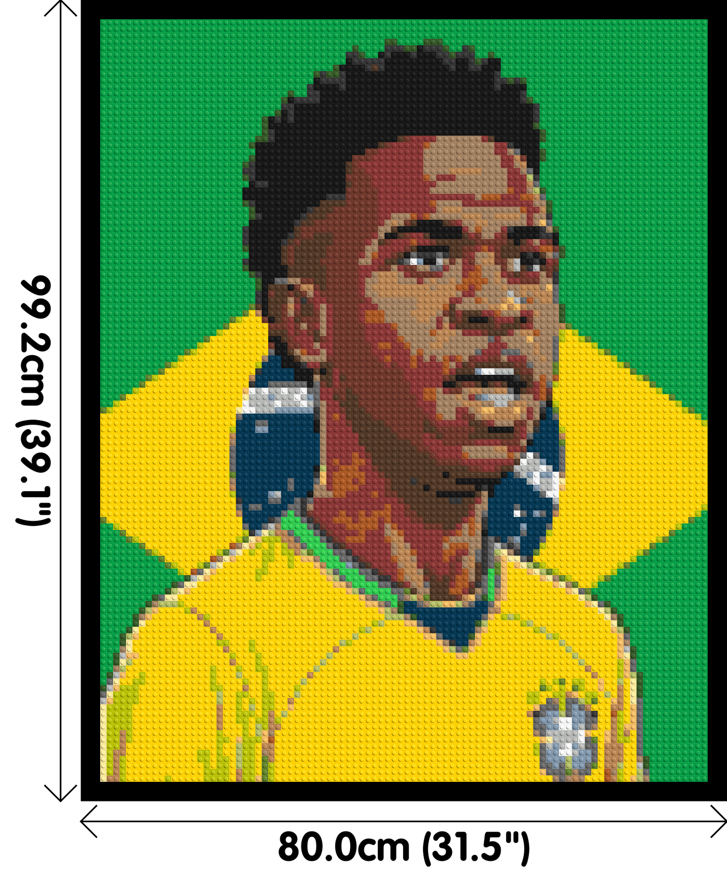 Vinícius Júnior Caricature - Brick Art Mosaic Kit 4x5 large