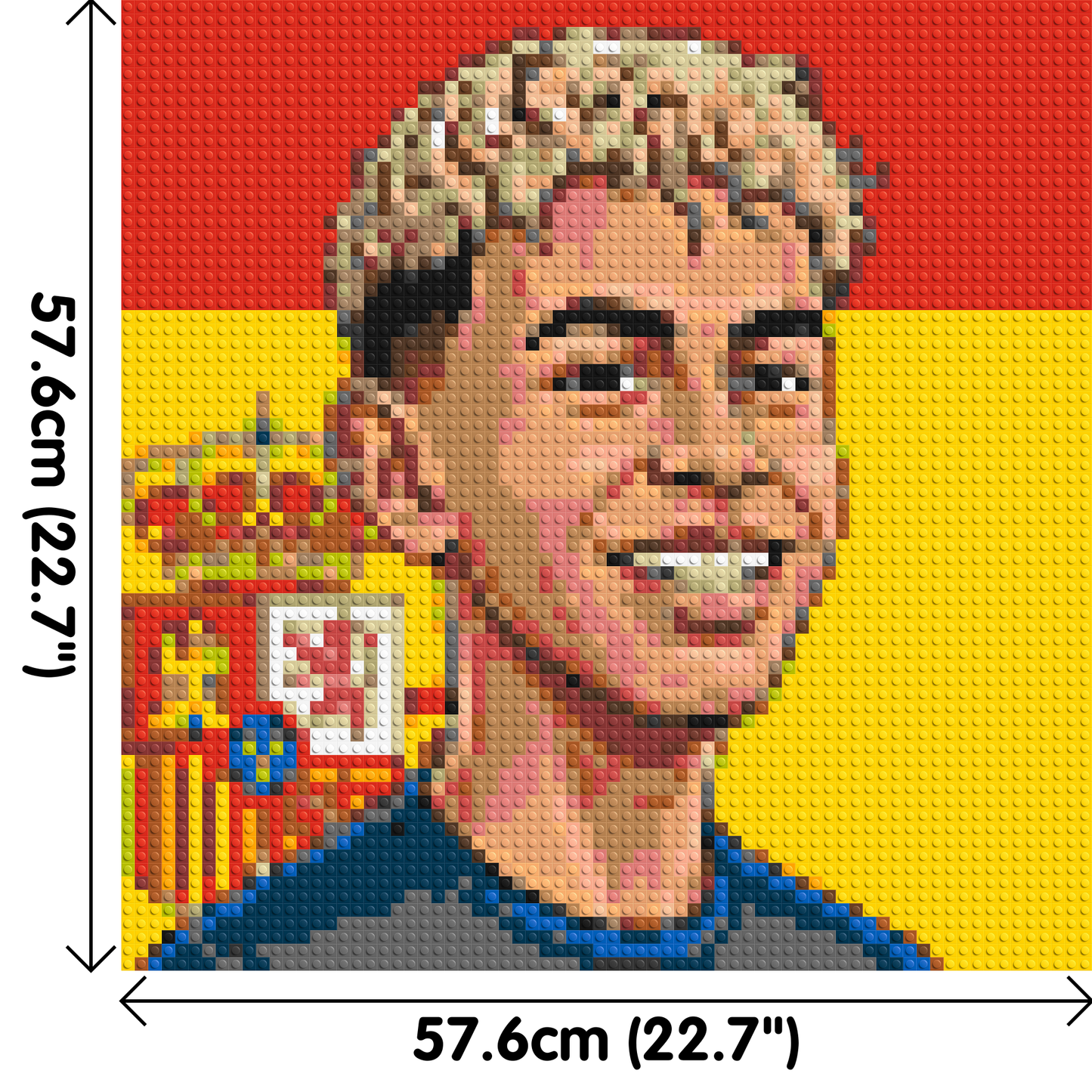 Lamine Yamal Caricature - Brick Art Mosaic Kit 3x3 large
