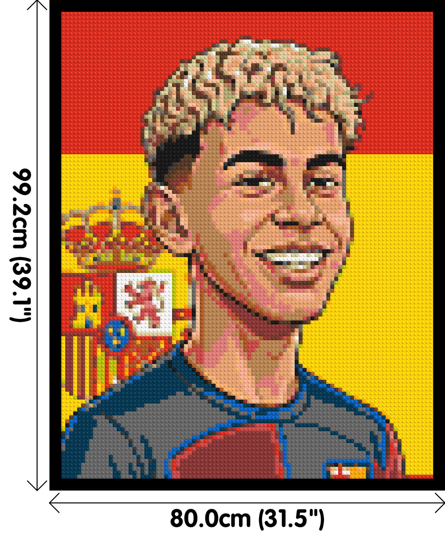 Lamine Yamal Caricature - Brick Art Mosaic Kit 4x5 large